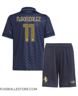Günstige Juventus Nicolas Gonzalez #11 3rd trikot Kinder 2024-25 Kurzarm (+ Kurze Hosen)